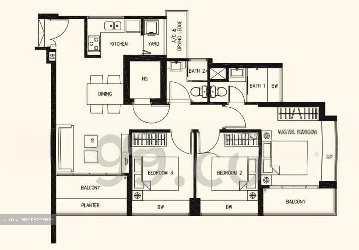 Blk 588B Park Central @ Amk (Ang Mo Kio), HDB 4 Rooms #527081081
